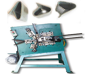 semi automatic-strapping clip-machine with manual feeding by steel scraps material
